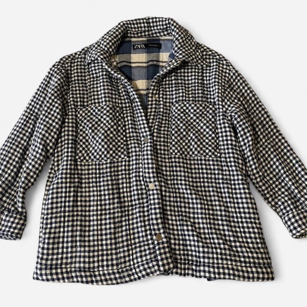 Zara Checkered Oversize Shacket